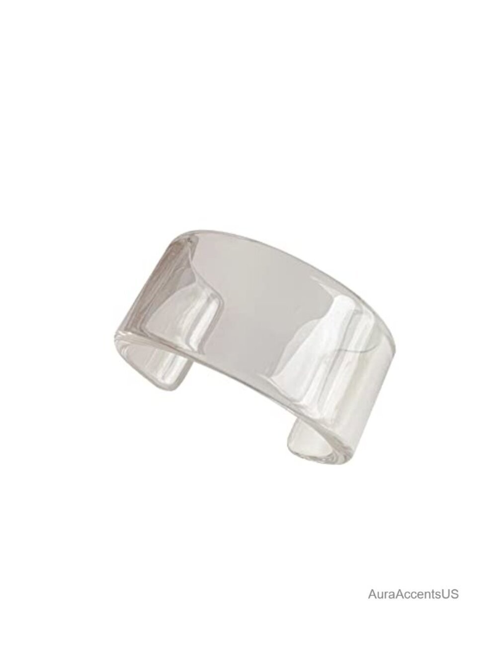 Acrylic Open Cuff Bangle Geometric Transparent Bracelet for Women Jewelry Gift